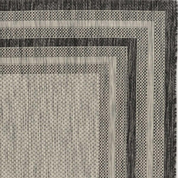 Homeroots 94 x 94 in. Polypropylene Area Rug, Grey 375212 - main